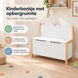 Praktische toepassing en keuzehulp voor kinderbankje met opbergruimte