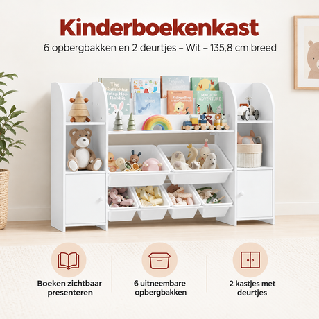 Belangrijkste voordelen en eigenschappen van kinderboekenkast