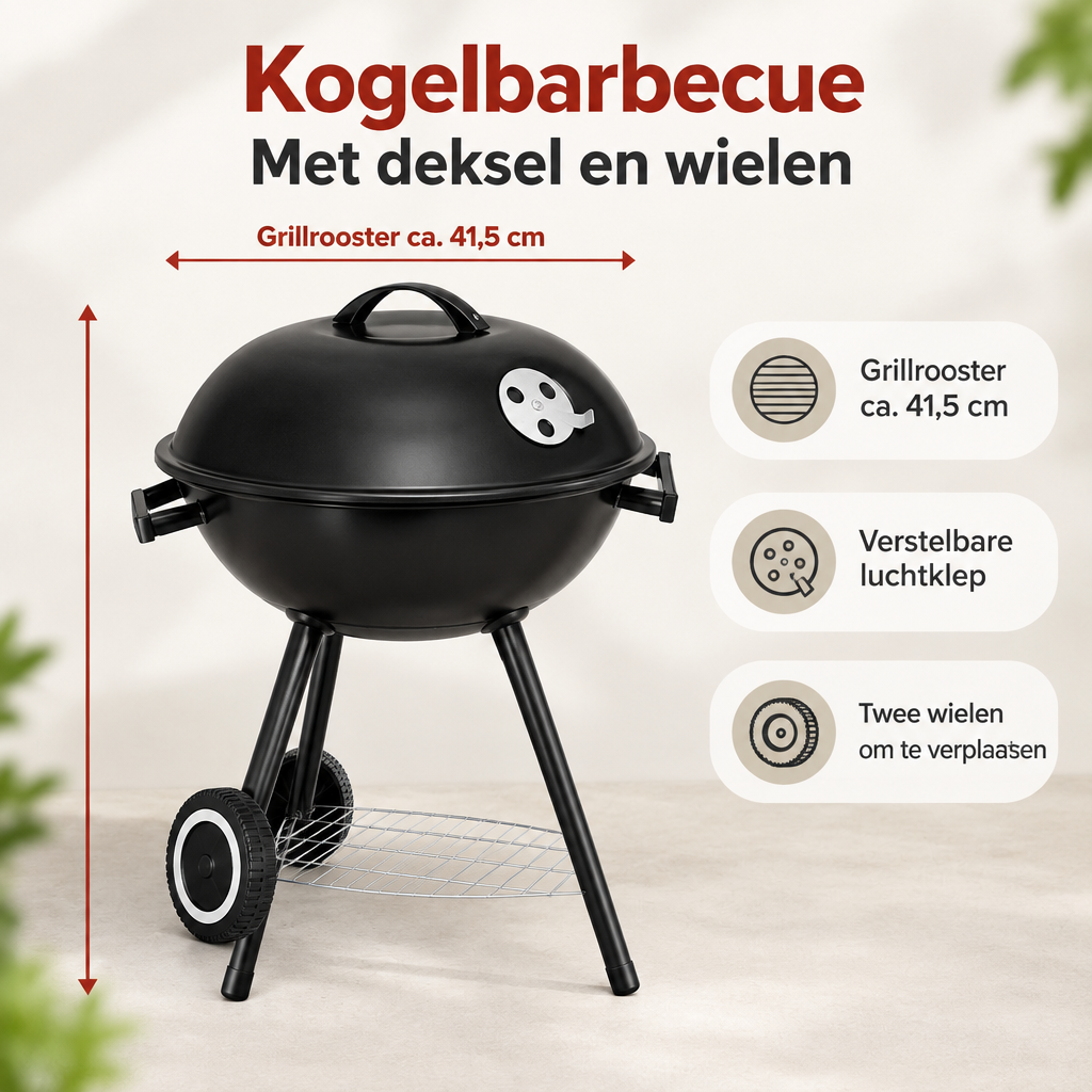 Afmetingen en productspecificaties van kogelbarbecue