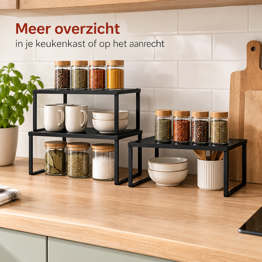 kruidenrek set van 2 in gebruik in een passende praktijksituatie