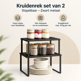 Overzicht van kruidenrek set van 2 met de belangrijkste productvoordelen