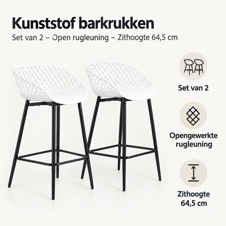 Belangrijkste voordelen en eigenschappen van kunststof barkrukken