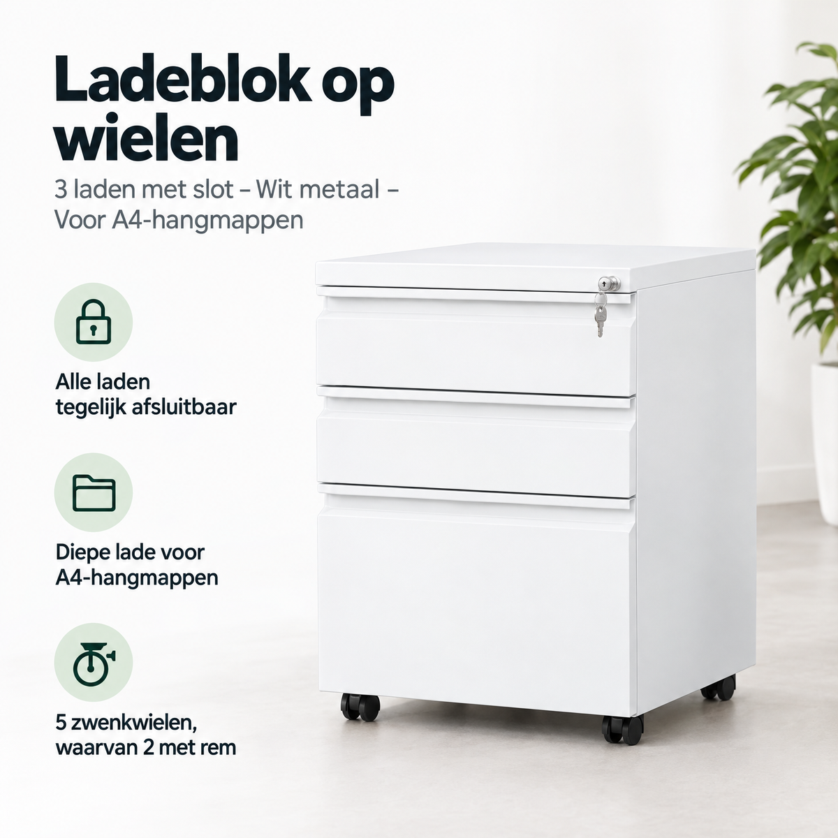 Belangrijkste voordelen en eigenschappen van ladeblok op wielen