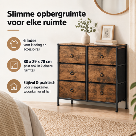 Praktische toepassing en keuzehulp voor ladekast met stoffen lades