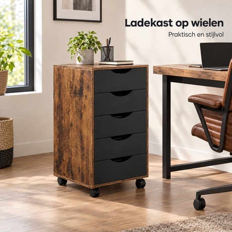 ladekast op wielen in gebruik in een passende praktijksituatie