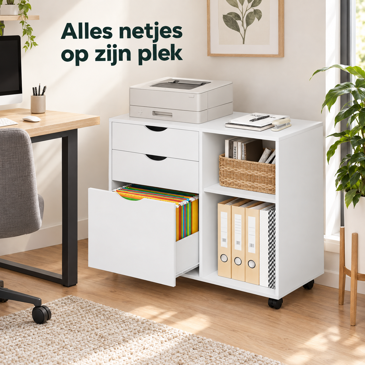 ladekast op wielen in gebruik in een passende praktijksituatie