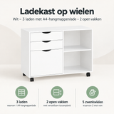 Overzicht van ladekast op wielen met de belangrijkste productvoordelen