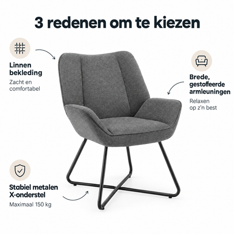 Belangrijkste voordelen en eigenschappen van linnen fauteuil