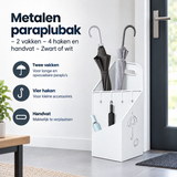 Praktische toepassing en keuzehulp voor metalen paraplubak