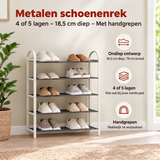 Praktische toepassing en keuzehulp voor metalen schoenenrek