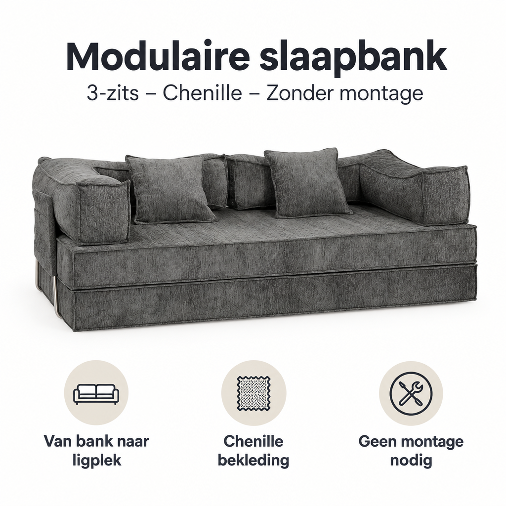 Belangrijkste voordelen en eigenschappen van modulaire slaapbank