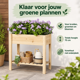 Praktische toepassing en keuzehulp voor moestuinbak op poten
