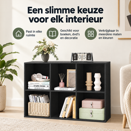 Praktische toepassing en keuzehulp voor open vakkenkast