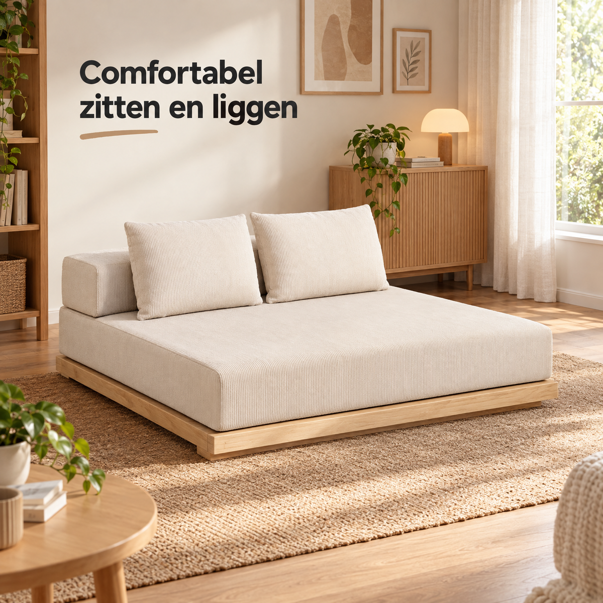 opvouwbare slaapbank in gebruik in een passende praktijksituatie