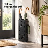 paraplubak met lekbak in gebruik in een passende praktijksituatie