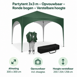 Belangrijkste voordelen en eigenschappen van partytent 3x3 m