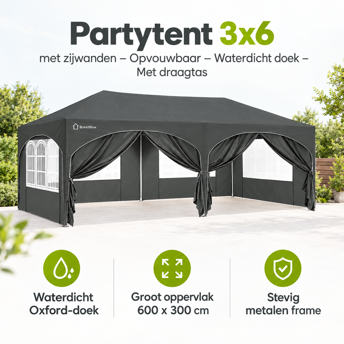 Belangrijkste voordelen en eigenschappen van partytent 3x6 met zijwanden