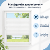 Belangrijkste voordelen en eigenschappen van plisségordijn zonder boren