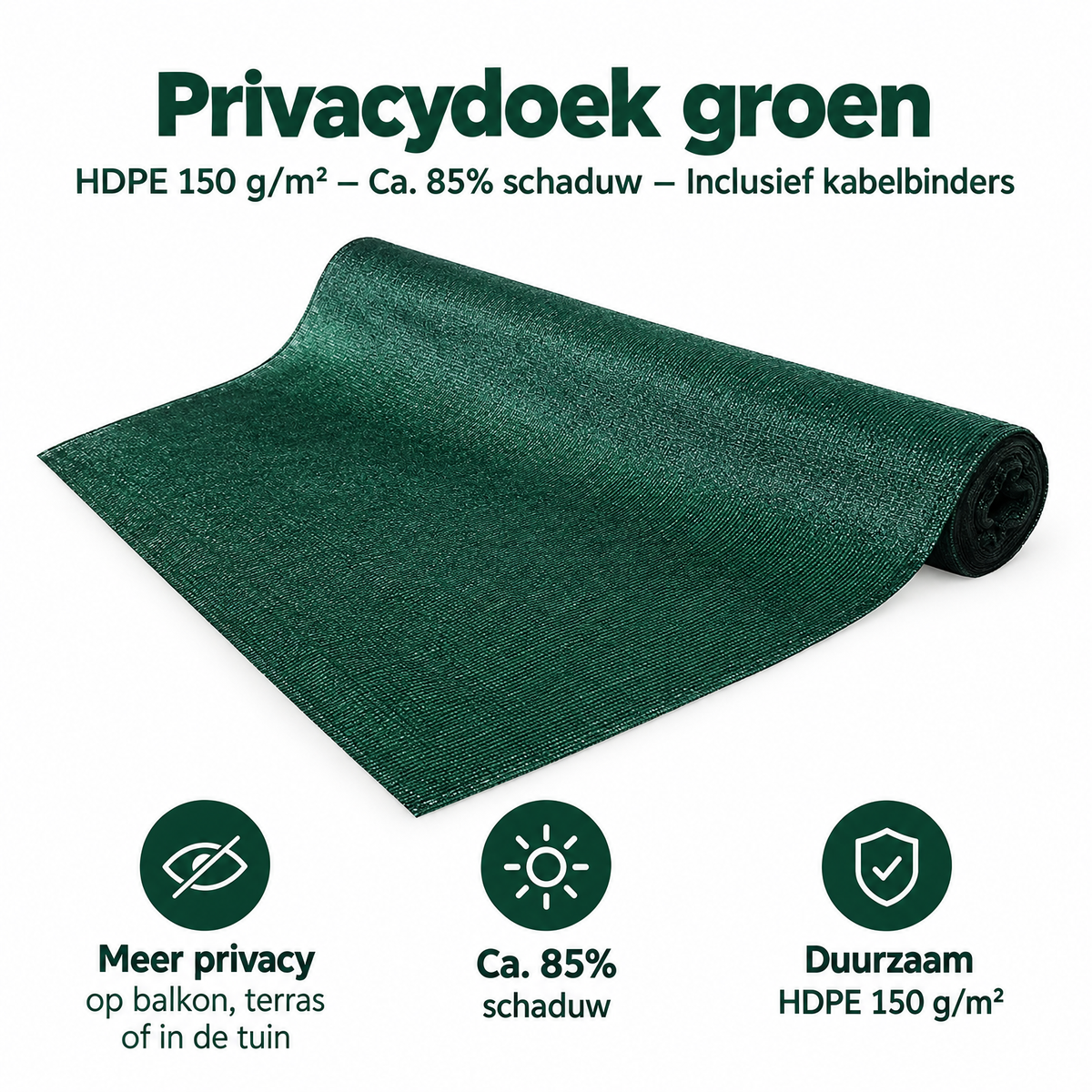 Belangrijkste voordelen en eigenschappen van privacydoek groen