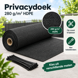 Afmetingen en productspecificaties van privacydoek