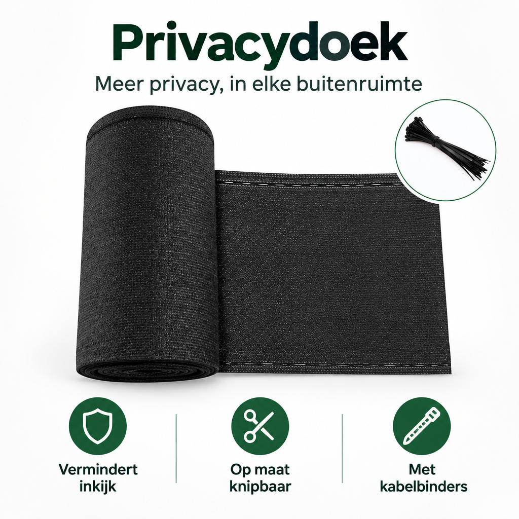 Overzicht van privacydoek met de belangrijkste productvoordelen