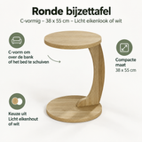 Belangrijkste voordelen en eigenschappen van ronde bijzettafel