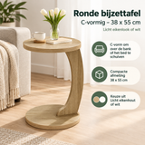 Praktische toepassing en keuzehulp voor ronde bijzettafel