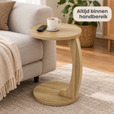 ronde bijzettafel in gebruik in een passende praktijksituatie