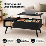 Praktische toepassing en keuzehulp voor salontafel met liftfunctie