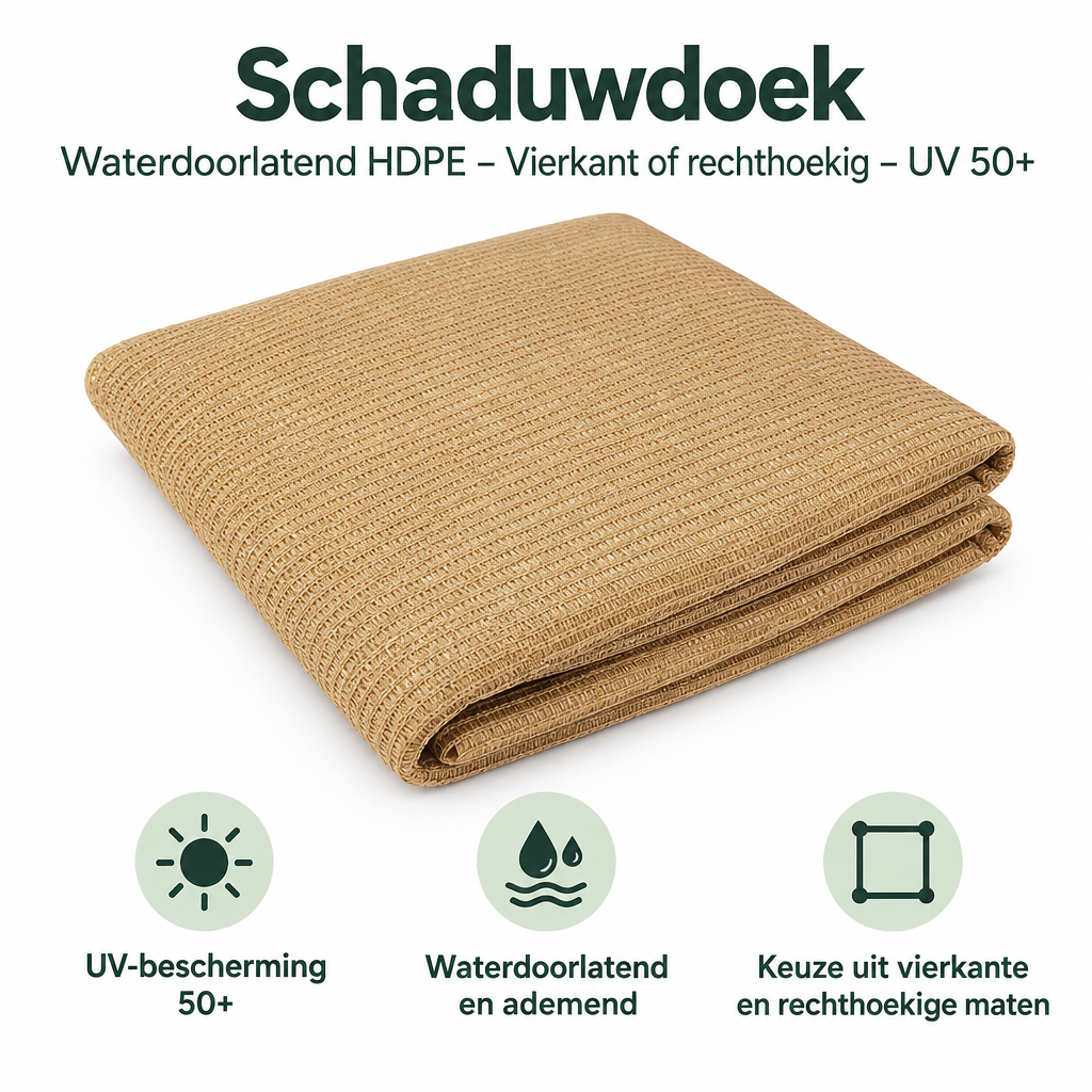 Belangrijkste voordelen en eigenschappen van schaduwdoek