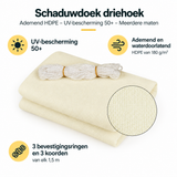 Belangrijkste voordelen en eigenschappen van schaduwdoek driehoek