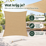Praktische toepassing en keuzehulp voor schaduwdoek waterdoorlatend