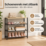 Praktische toepassing en keuzehulp voor schoenenrek met zitbank