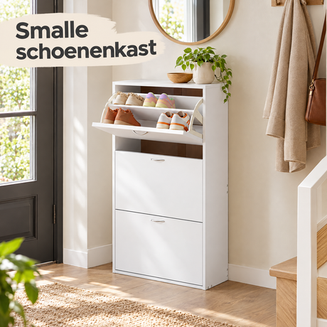 smalle schoenenkast in gebruik in een passende praktijksituatie