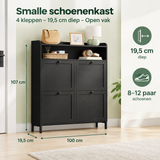 Afmetingen en productspecificaties van smalle schoenenkast
