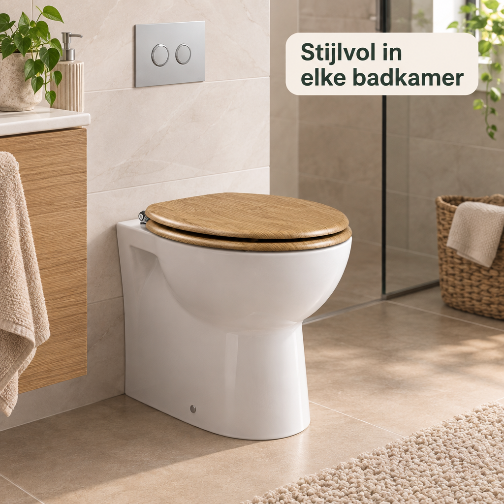 toiletbril met softclose in gebruik in een passende praktijksituatie