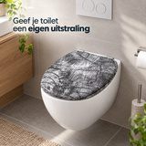 toiletbril met softclose in gebruik in een passende praktijksituatie