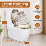 Afmetingen en productspecificaties van toiletbril met softclose