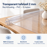 Praktische toepassing en keuzehulp voor transparant tafelzeil 2 mm