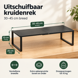 Afmetingen en productspecificaties van uitschuifbaar kruidenrek
