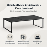 Overzicht van uitschuifbaar kruidenrek met de belangrijkste productvoordelen