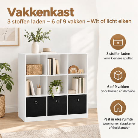 Praktische toepassing en keuzehulp voor vakkenkast