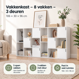 Praktische toepassing en keuzehulp voor vakkenkast met 8 vakken