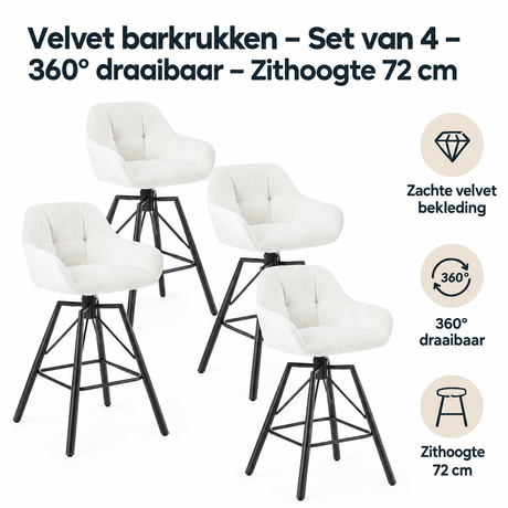 Belangrijkste voordelen en eigenschappen van velvet barkrukken