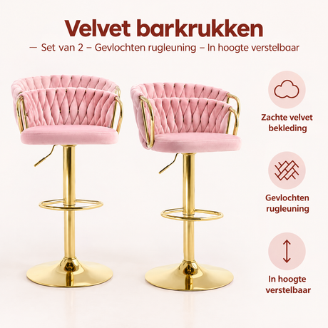 Belangrijkste voordelen en eigenschappen van velvet barkrukken