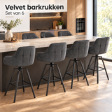 velvet barkrukken in gebruik in een passende praktijksituatie