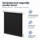 Belangrijkste voordelen en eigenschappen van verduisterend rolgordijn zonder boren