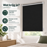 Praktische toepassing en keuzehulp voor verduisterend rolgordijn zonder boren