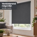 verduisterend rolgordijn zonder boren in gebruik in een passende praktijksituatie