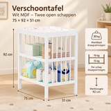Afmetingen en productspecificaties van verschoontafel